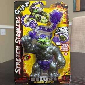 Heroes Of Goo Jit Zu Stretch Strikers Deluxe Hero Rock Jaw 20+ Battle Sounds